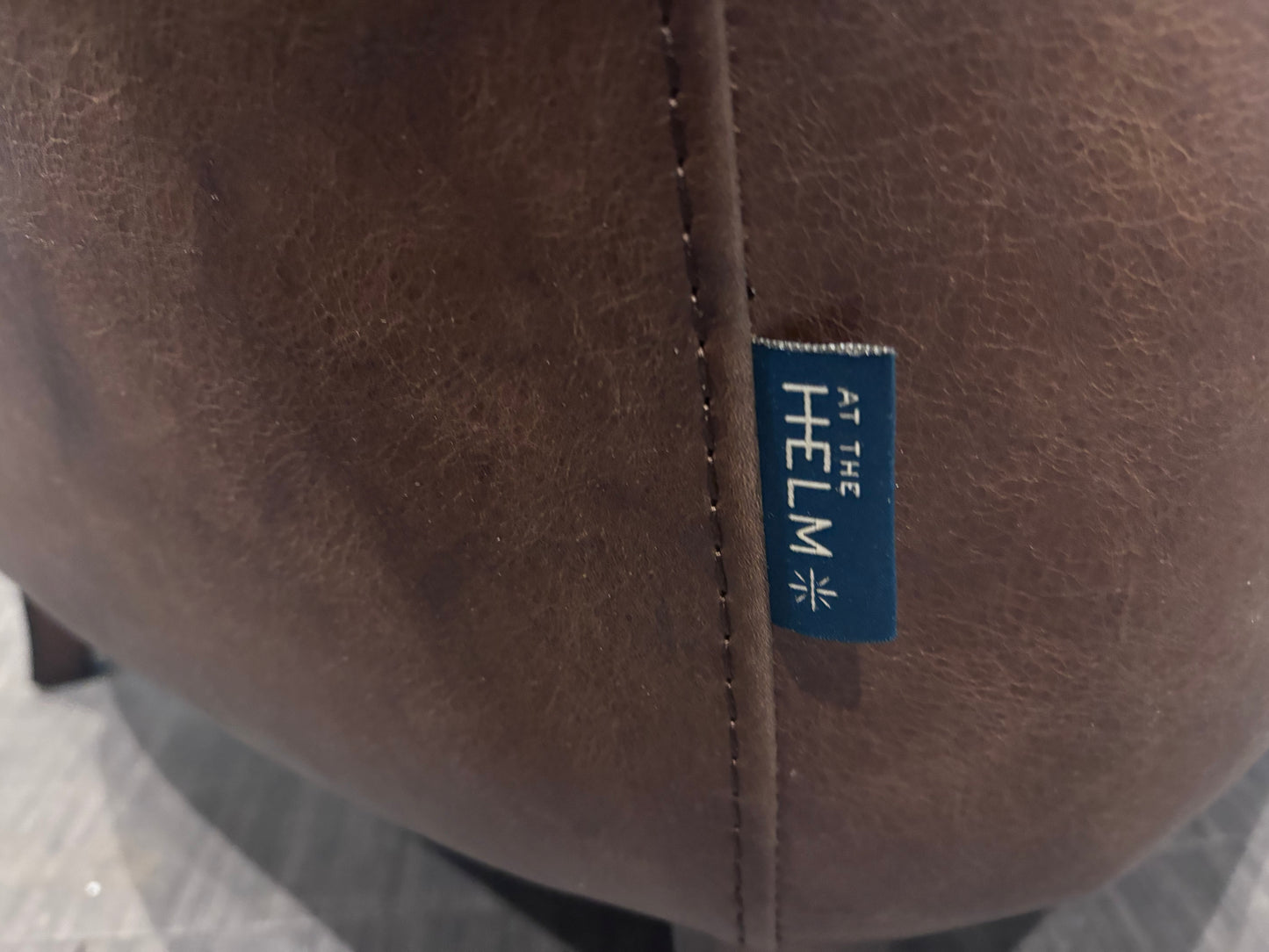 Brand New At The Helm Henson Real Leather Chesterfield Tub Chair RRP £1495