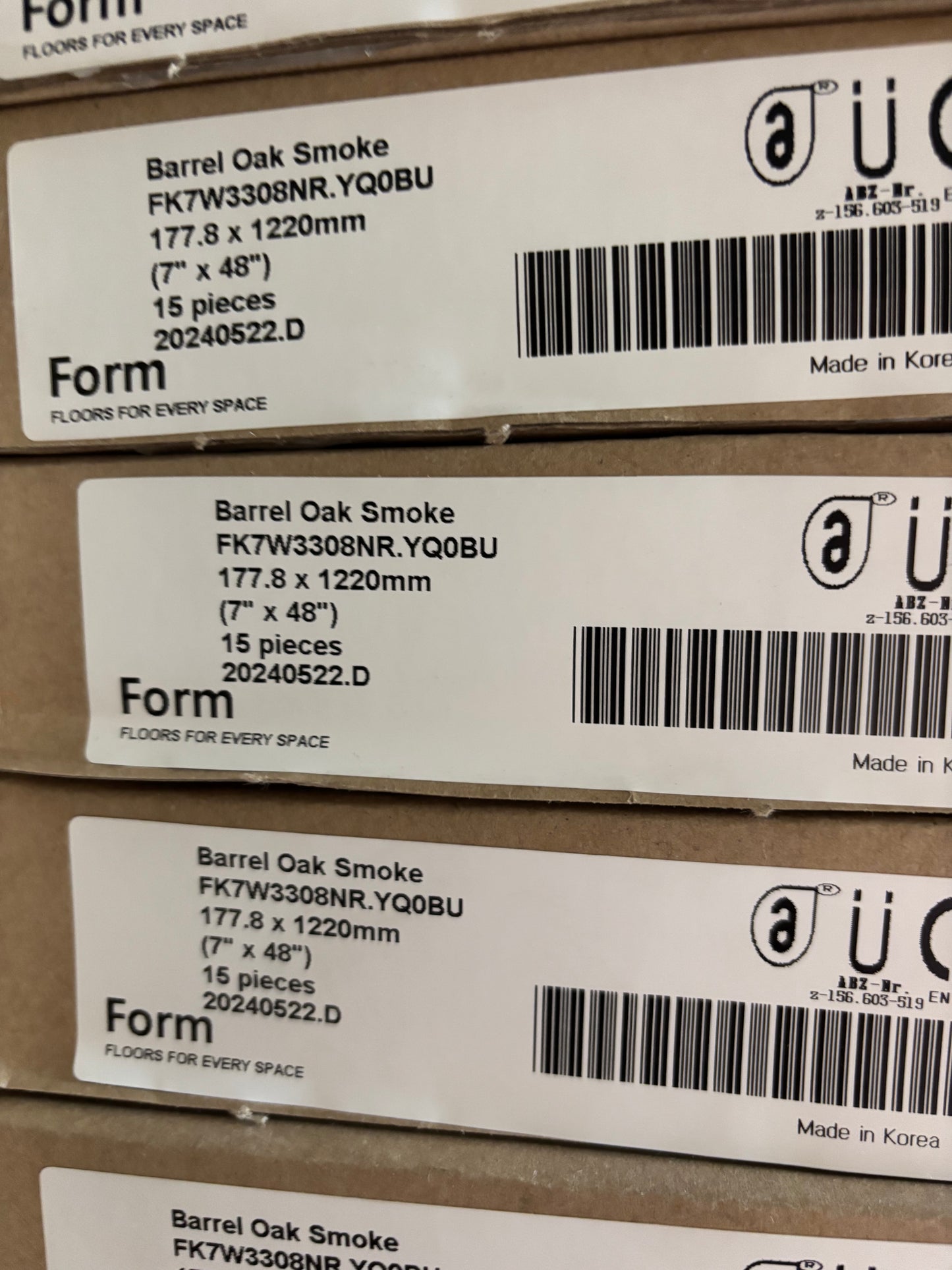 Luxury Amtico Barrel Oak Smoke LVT Form Range RRP £64 Per SQM