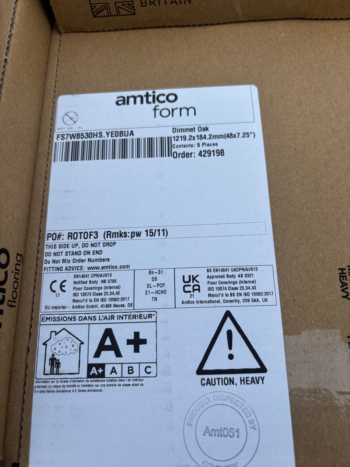 Luxury Amtico Dimmet Oak LVT Flooring RRP £64 Per SQM