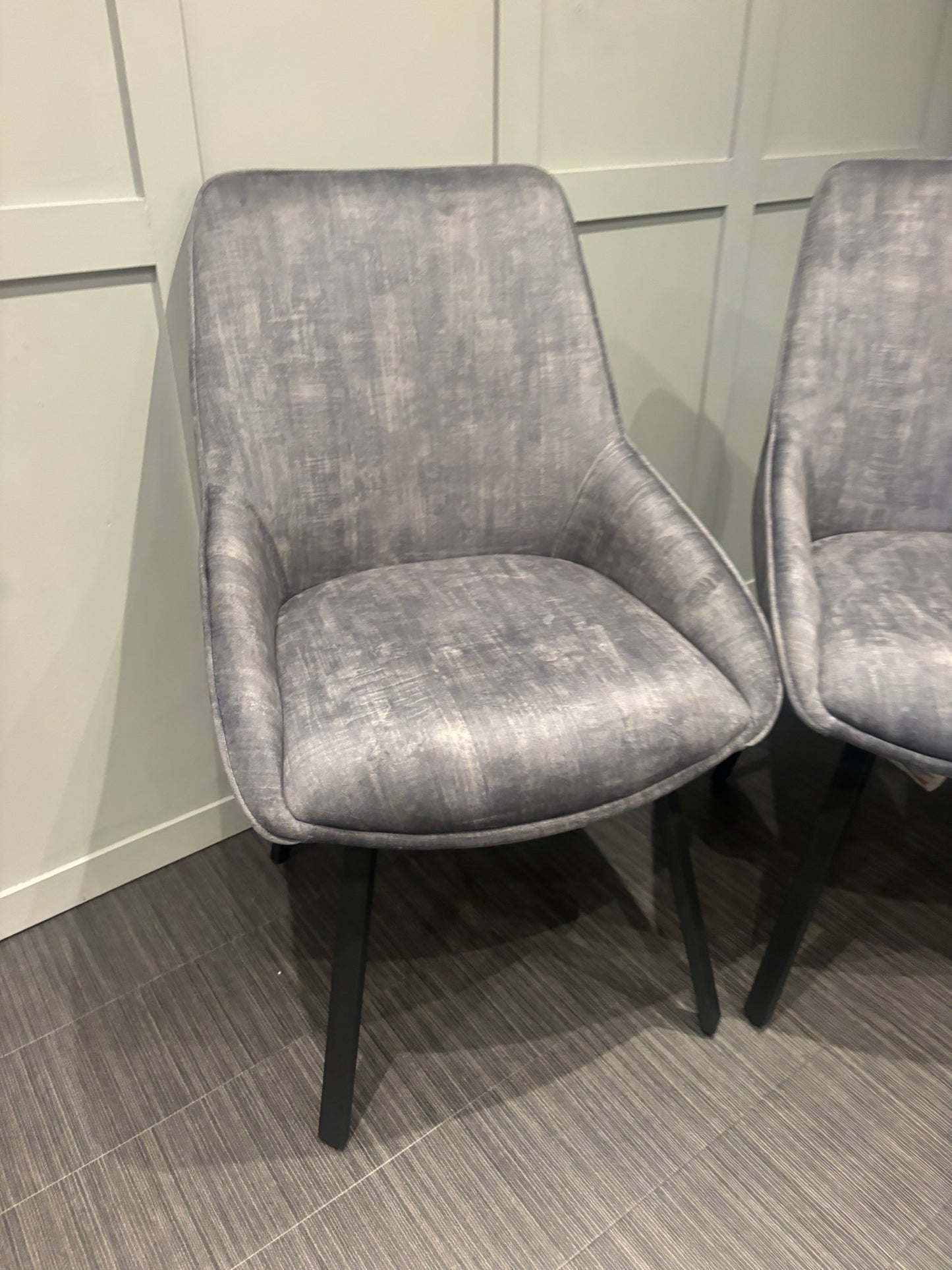 Set of Four High Street Branded Swivel Chairs RRP £498 Heritage Grey