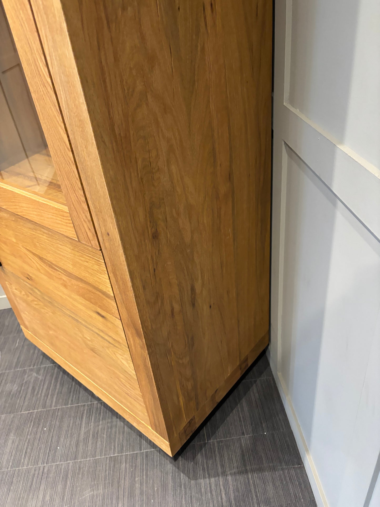 Bodahl Terra Right Hand Solid Oak Display Unit Luxury Cabinet RRP £2899