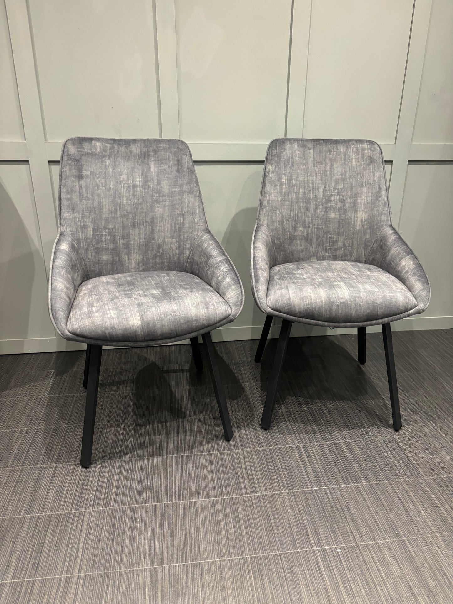 Brand New High Street Branded Swivel Dining Chairs x 2 RRP £299