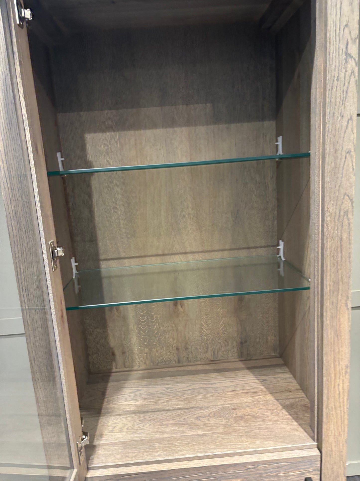 Bodahl Terra Right Hand Solid Grey Oak Display Unit Luxury Cabinet RRP £2899
