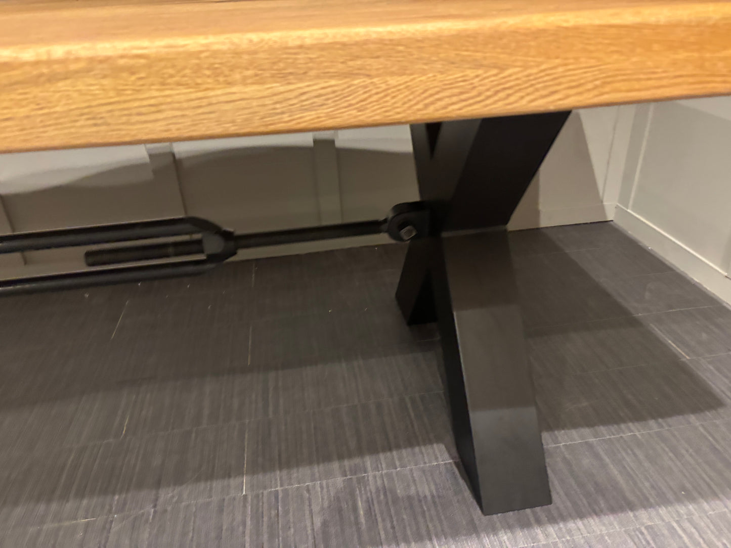 Stunning Solid Oak Bodhal Wavy Edge 2.8m Oak Table RRP £3699