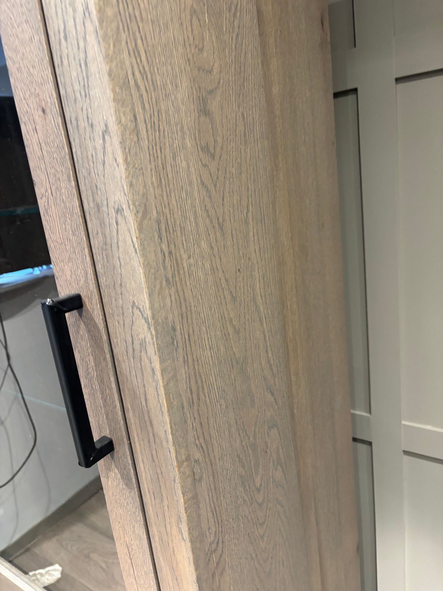 Bodahl Terra Right Hand Solid Grey Oak Display Unit Luxury Cabinet RRP £2899