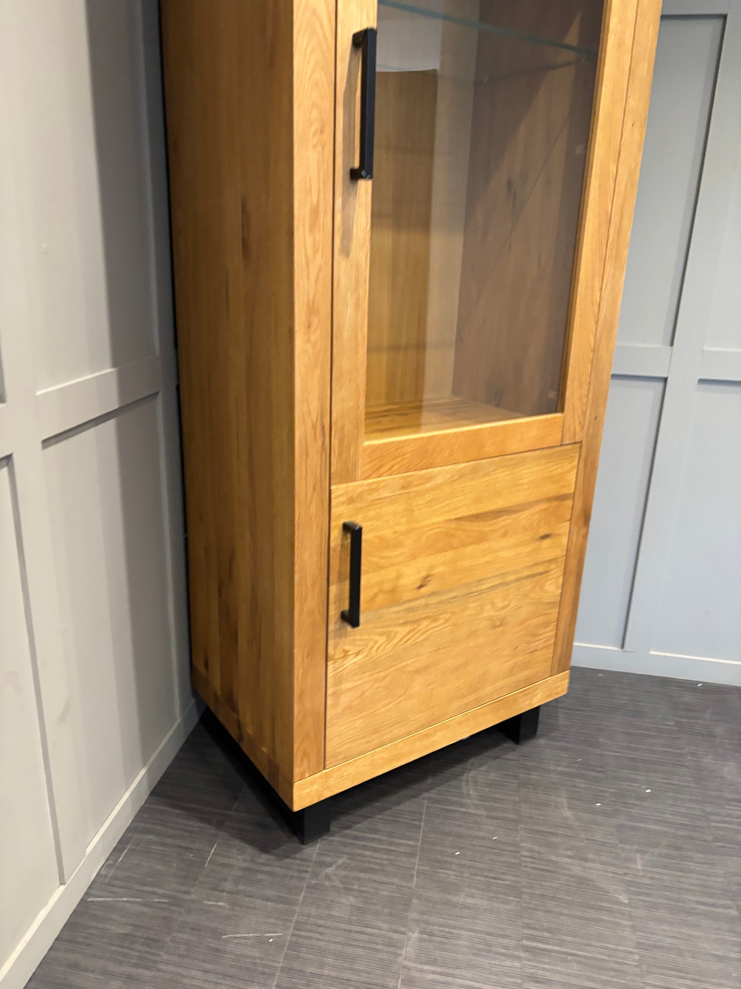 Bodahl Terra Right Hand Solid Oak Display Unit Luxury Cabinet RRP £2899