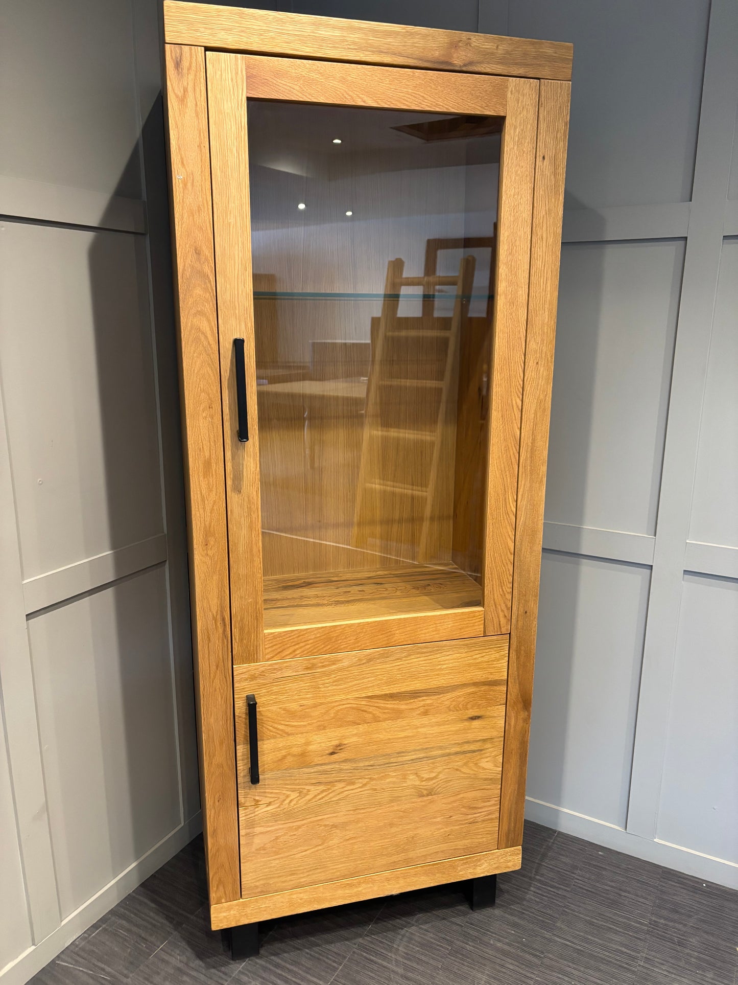 Bodahl Terra Right Hand Solid Oak Display Unit Luxury Cabinet RRP £2899