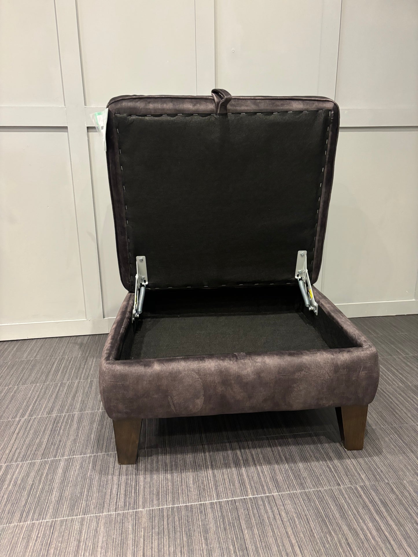 High Street Branded Storage Stool Charcoal Brand New RRP £289