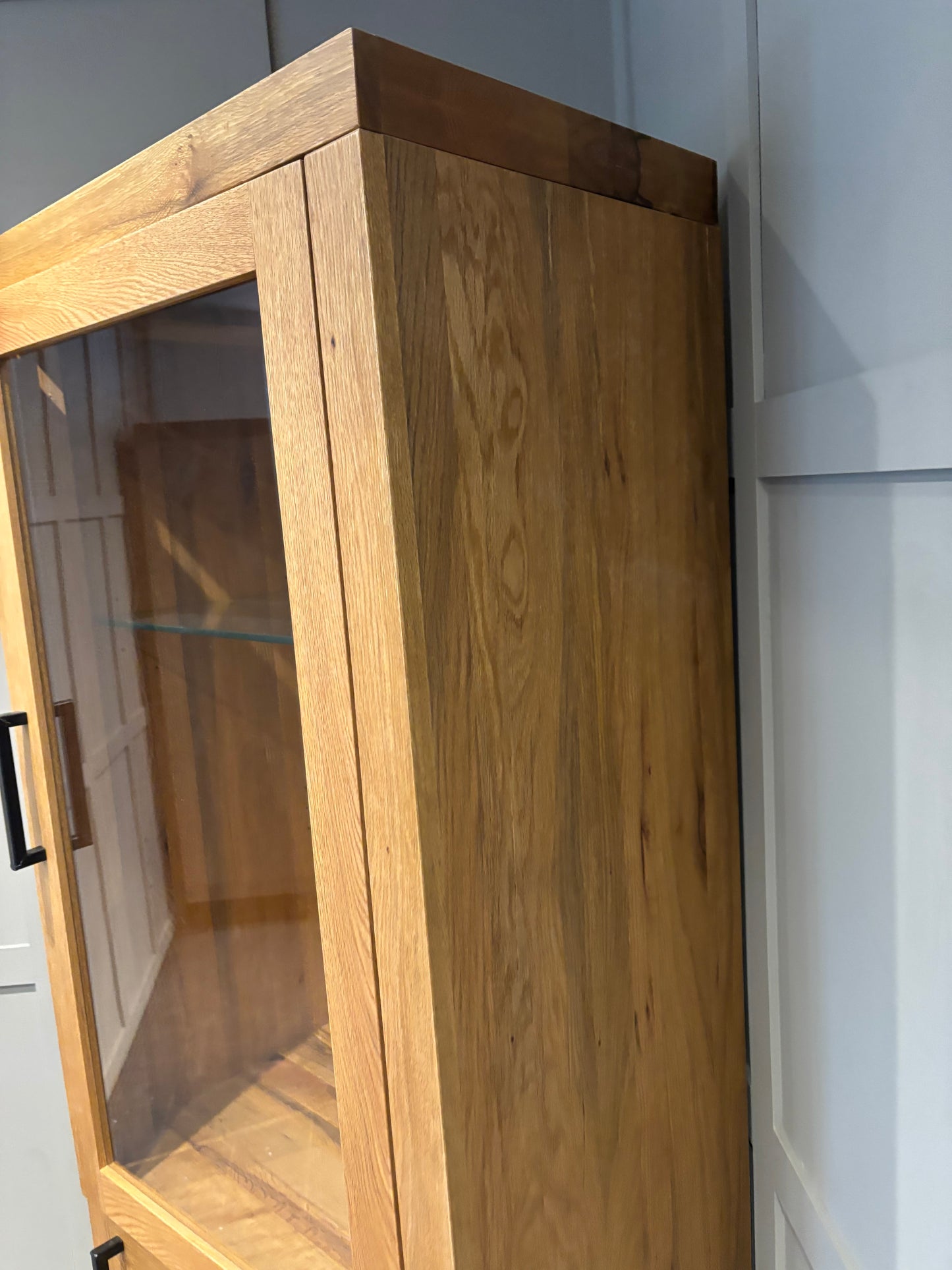 Bodahl Terra Right Hand Solid Oak Display Unit Luxury Cabinet RRP £2899