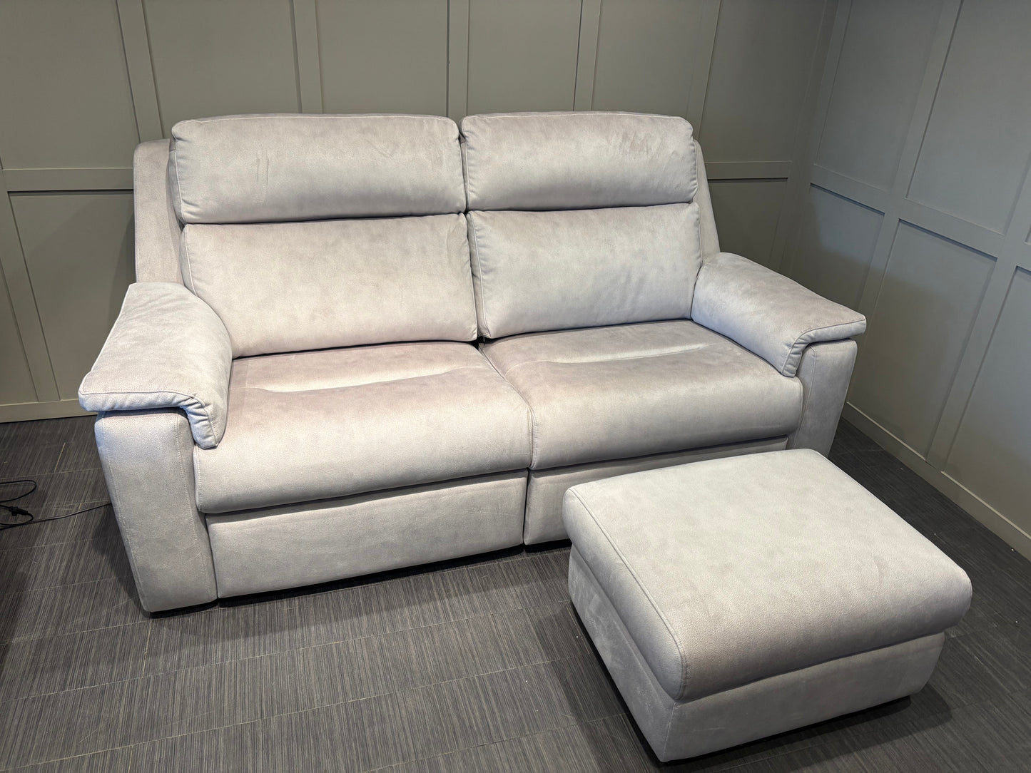 G Plan THORNBURY Seater Power Recliner / Power Headrest Sofa + Footstool RRP £5295