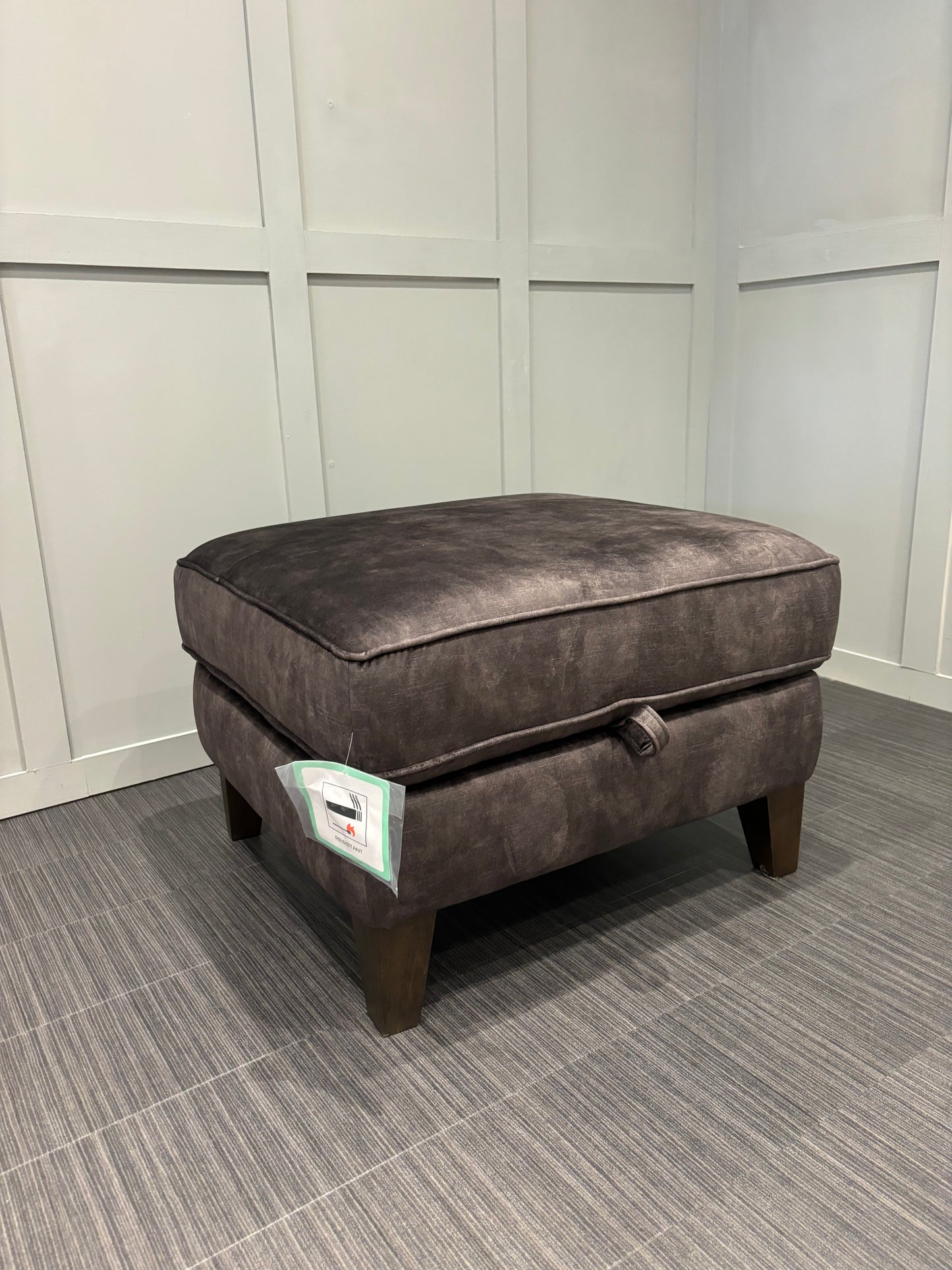 High Street Branded Storage Stool Charcoal Brand New RRP £289