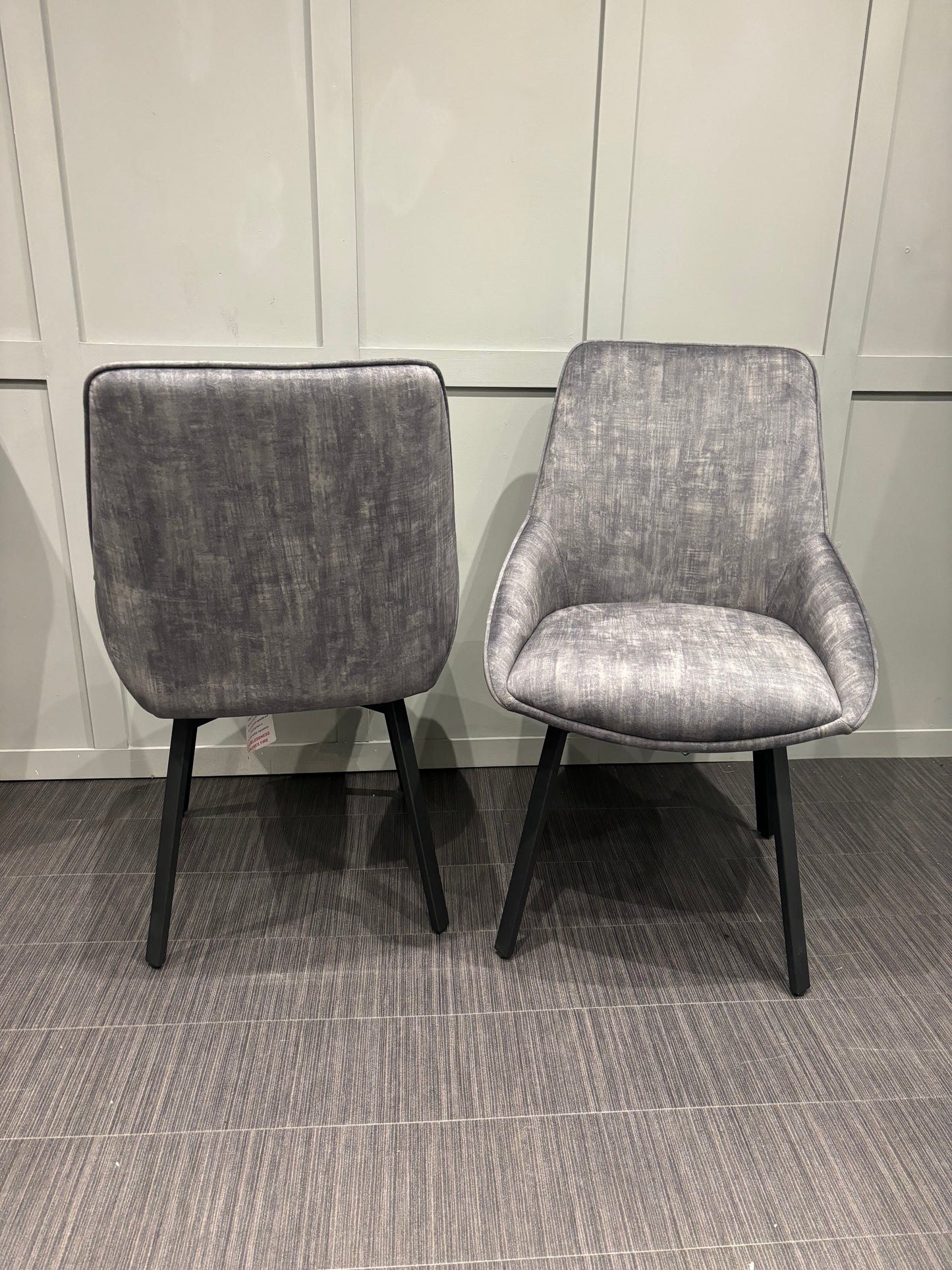 Brand New High Street Branded Swivel Dining Chairs x 2 RRP £299