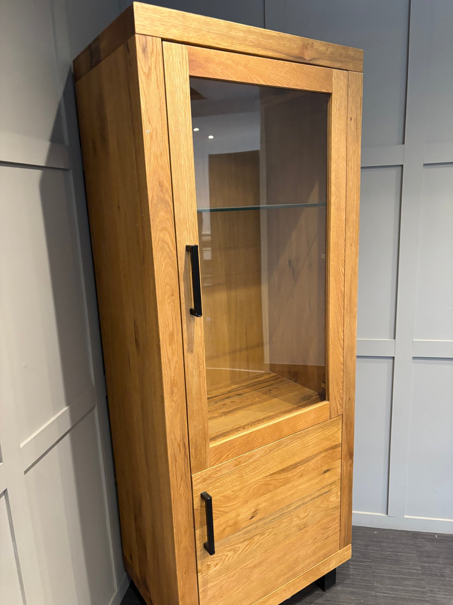 Bodahl Terra Right Hand Solid Oak Display Unit Luxury Cabinet RRP £2899